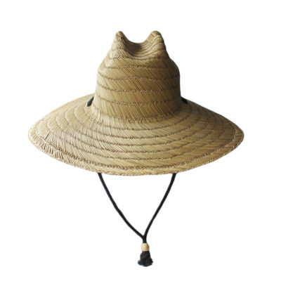 Grama de Straw Sun Hats Natural Hollow da praia da ressaca do ODM para mulheres do homem