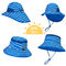 Chapéus uv do Sun das crianças largas resistentes UV da borda de 50+ UPF com aleta 43cm do pescoço 55cm