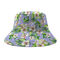 Poliéster 100% exterior impresso dos chapéus da cubeta do logotipo 55cm para crianças