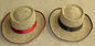 Trigo UV 58cm do peão da proteção de Straw Sun Hats da placa lisa larga da borda