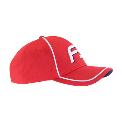 Capuzes de basebol de corrida 100% poliéster PU com bordados de fio de ouro
