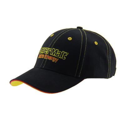 Capuz de basebol de borda curva de algodão de 6 painéis de baixo perfil