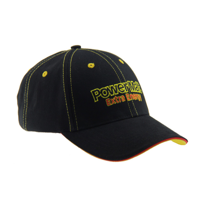 Capuz de basebol de borda curva de algodão de 6 painéis de baixo perfil