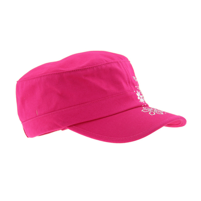 Capuz Militar de algodão vermelho 100% com bordados personalizados e cristal na parte frontal e superior