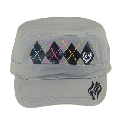 Homens Mulheres Chapéu de Basebol Militar ao ar livre Cotton Flat Top Army Cap OEM ODM