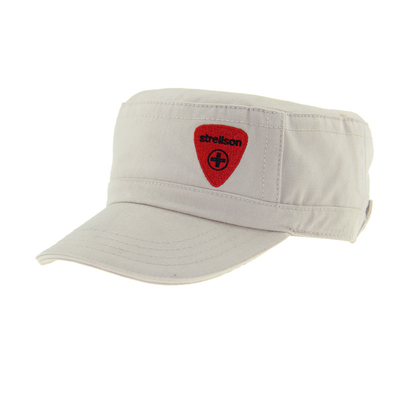 Capuz de cadete militar ajustável com fecho de velcro