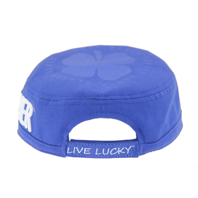 SGS Caps Militares em Lantejoulas Azuis Embroidery Casual Embroidered Caps Militares OEM Printing