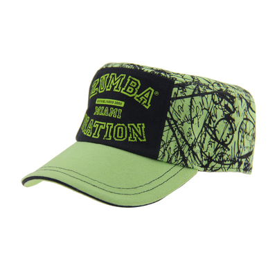 Personalização Chapéu de cadete bordado verde Ajustável Outdoor Moderno