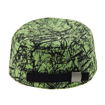 Personalização Chapéu de cadete bordado verde Ajustável Outdoor Moderno