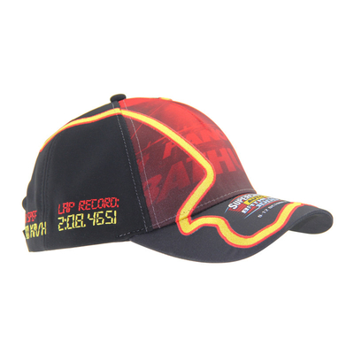 Capuz de beisebol 100% poliéster respirável com logotipo bordado