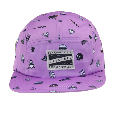Personalizável Impresso 5 Painéis Camping Baseball Cap Para Verão