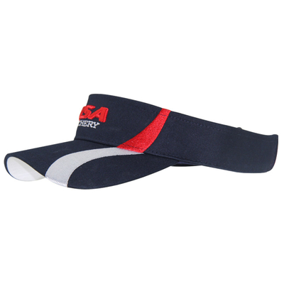 Visor de sol de algodão 100% de tecido unisex visor de sol bordado personalizado