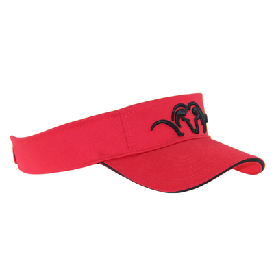 Adulto algodão Visor de praia masculino 3D bordados Mulheres chapéus de sol de golfe personalizáveis