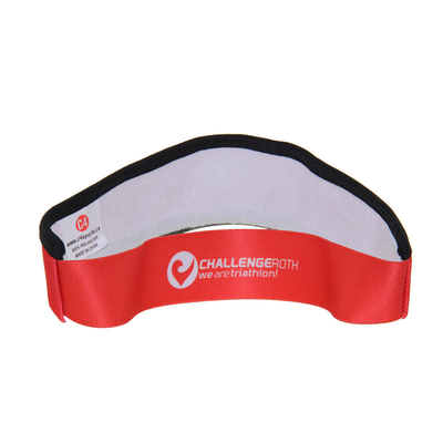 Capuzes de visor de sol esportivos de moda com logotipo de impressão por sublimação na frente e na parte de trás
