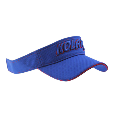 Adulto Polymesh Visor solar chapéus femininos Custom Puff bordado logotipo