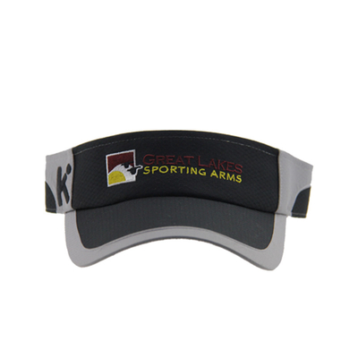 Verão Polymesh bordados Esportes Visor de Sol Caps com Pico Precurvado
