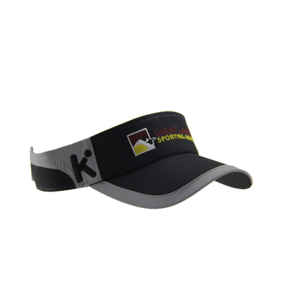 Verão Polymesh bordados Esportes Visor de Sol Caps com Pico Precurvado