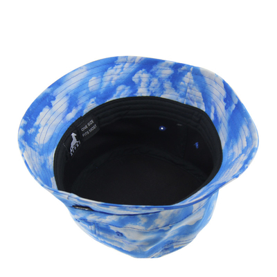Impressão de corantes de gravatas Moda Peixeiro Chapéus de balde Verão Poliéster Material elástico