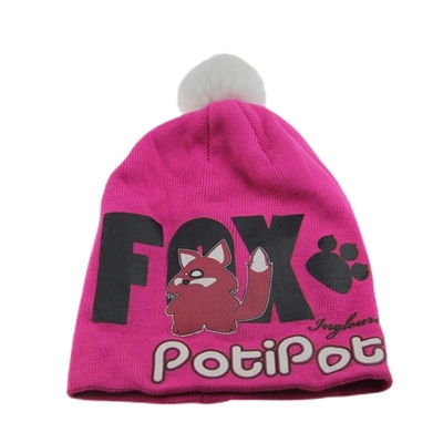 Chapéus de boné acrílico confortáveis Chapéus de boné personalizados impressos Pom Pom On Top
