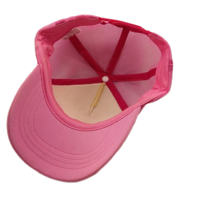 Chapéus femininos de caminhoneiro de baixo perfil, chapéu de caminhoneiro rosa de verão OEM