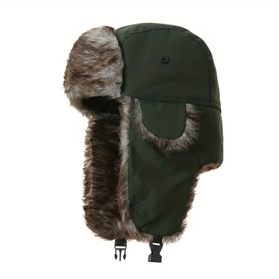 Chapéu de Inverno Unisex Quente Trapper à prova de vento à prova de chuva para tempo frio extremo