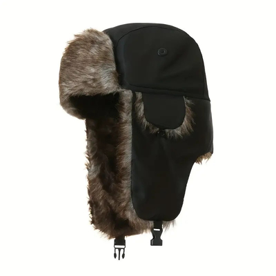 Chapéu de Inverno Unisex Quente Trapper à prova de vento à prova de chuva para tempo frio extremo