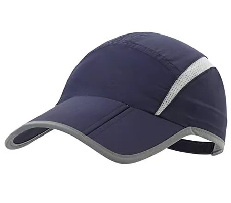 Chapéu de beisebol dobrável de moda com faixa refletora