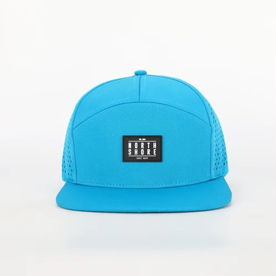 Custom Front Flat Peak Snapback Profil médio 7 Painel Snapback Chapéu