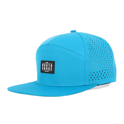 Custom Front Flat Peak Snapback Profil médio 7 Painel Snapback Chapéu