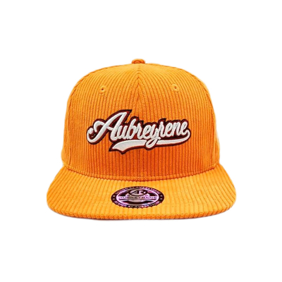 Unisex Construído 6 Painel Snapback Chapéu Corduroy Pico plano Profil médio Snapback