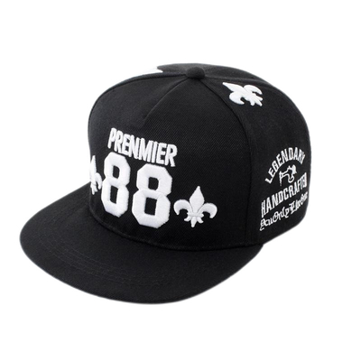 Capuz de Basebol 3D de bordado de lã durável 5 painéis Snapback Capuz de Basebol personalizável