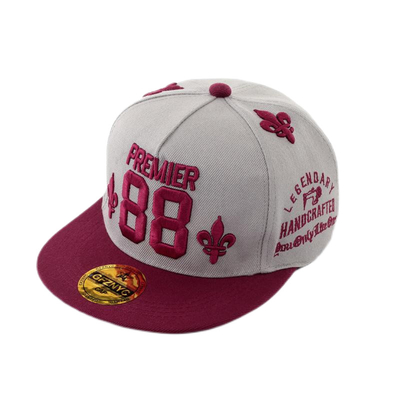 Capuz de Basebol 3D de bordado de lã durável 5 painéis Snapback Capuz de Basebol personalizável