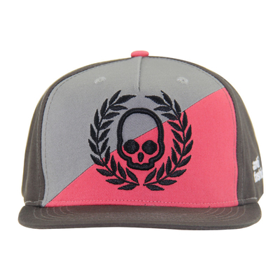 2 tons painéis frontais de algodão Snapback Cap Custom bordado 5 chapéus de painel elegante