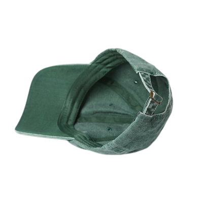 Chapéu de Baseball Casual de algodão escovado durável, 6 painéis ajustáveis