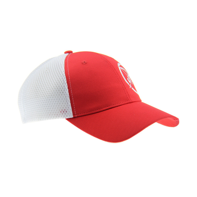 Capuz de beisebol 100% de poliéster com malha adaptada 6 painéis de bordados personalizados