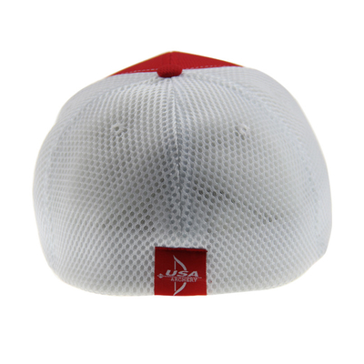 Capuz de beisebol 100% de poliéster com malha adaptada 6 painéis de bordados personalizados