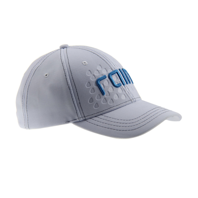 Capuz de basebol casual personalizável com logotipo em relevo 100% poliéster