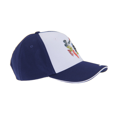Soldadura de alta frequência personalizada com logotipos de marca, boné de beisebol atlético, chapéu ajustável de 6 painéis durável
