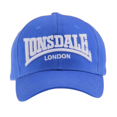 Capuz de beisebol azul com bordados de 6 painéis, chapéu de beisebol masculino/mulher para outdoor para outono/inverno