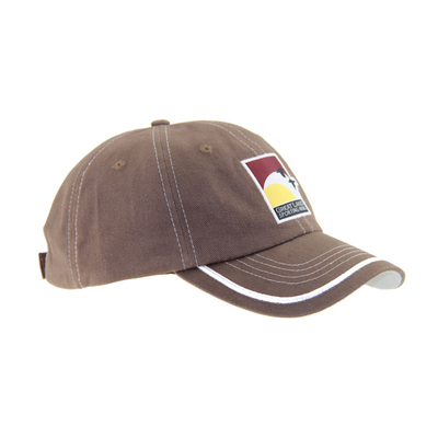 Embroidery de algodão clássico Caps de beisebol ao ar livre 6 painel construído