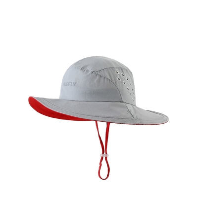 Chapéus de balde de pescador de borda larga e respiráveis Impressão refletora