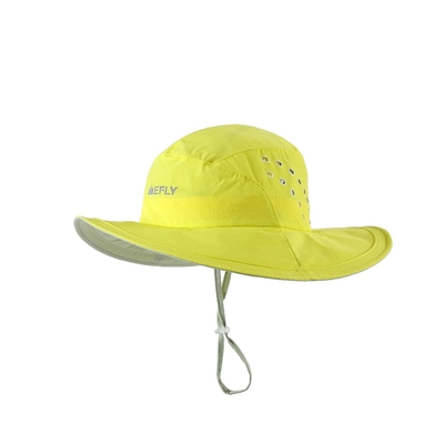 Chapéus de balde de pescador de borda larga e respiráveis Impressão refletora