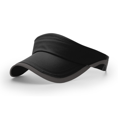 Personalização Tecido leve Visor de sol Caps Visor de corrida chapéu