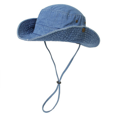 Chapéu de balde de algodão unisex lavado Chapéu de pescador dobrável