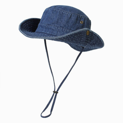 Chapéu de balde de algodão unisex lavado Chapéu de pescador dobrável