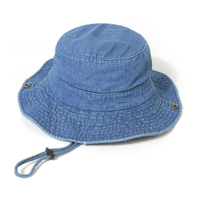 Chapéu de balde de algodão unisex lavado Chapéu de pescador dobrável