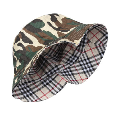 Chapéus feitos sob encomenda unisex orgânicos da camuflagem do chapéu 60cm da cubeta do algodão do ODM do OEM