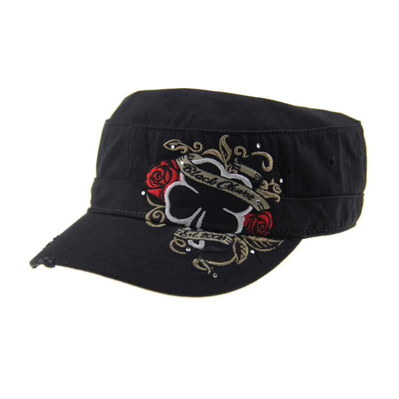 Casual Vintage Militar Cadet Cap Um tamanho se encaixa em todos certificados SEDEX