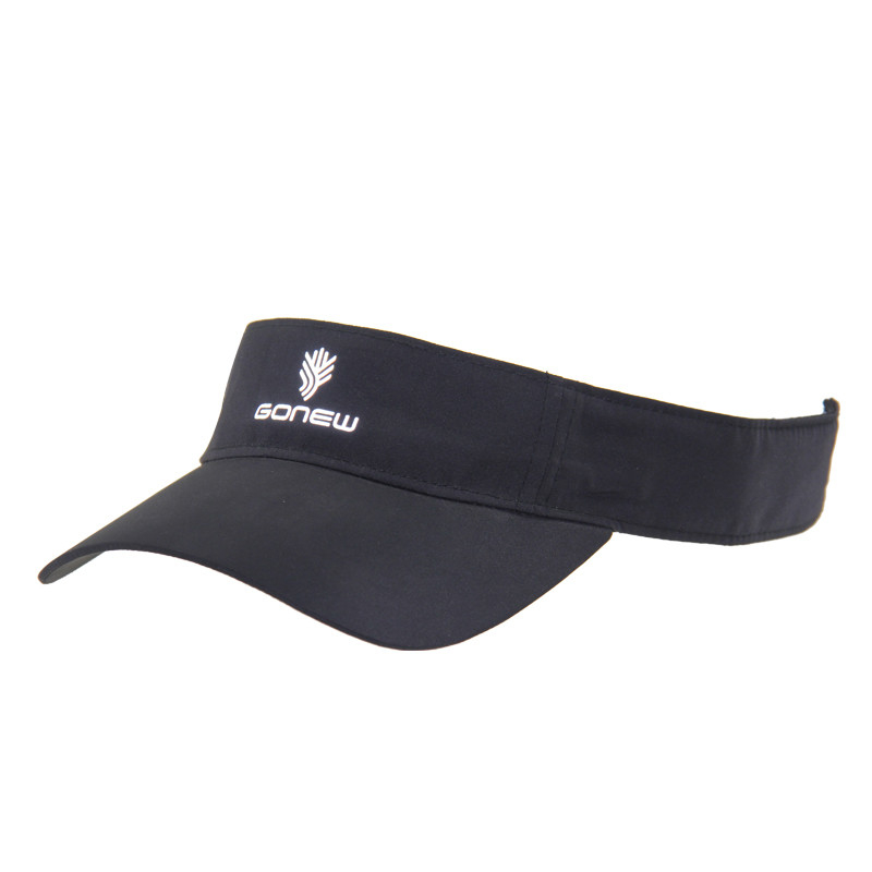 Visor solar esportivo feminino de microfibra de peso leve com impressão refletora