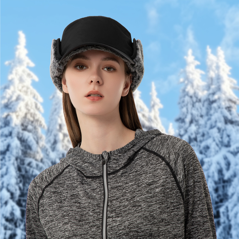 Homens ou Mulheres Chapéus de Inverno Chapéus Quentes Chapéus de Falsa Pele Chapéus de Baseball Cap Trapper Chapéus de Caça